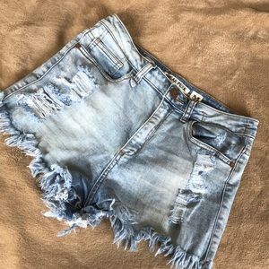 distressed shorts